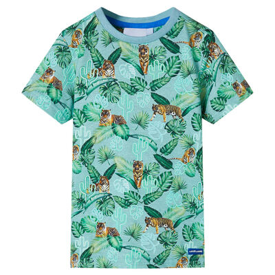 T-shirt pour enfants mélange vert clair 92