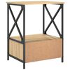 vidaXL Table de chevet ch&ecirc;ne sonoma 50x41x65 cm bois d'ing&eacute;nierie
