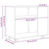 vidaXL Table d'appoint en ch&ecirc;ne noir 70 x 35 x 60 cm Bois d'ing&eacute;nierie