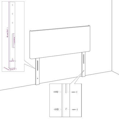 vidaXL Cadre de lit sans matelas rose 120x200 cm velours