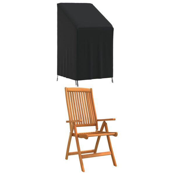 vidaXL Housses de chaise de jardin 2 pcs 70x70x85/125 cm 420D