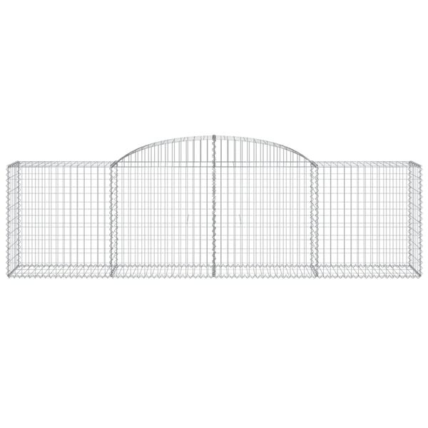 vidaXL Paniers à gabions arqués 6 pcs 300x50x80/100 cm fer galvanisé