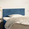 vidaXL T&ecirc;te de lit Bleu fonc&eacute; 100x5x78/88 cm Velours