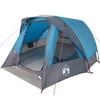 vidaXL Tente de cabine familiale 6 personnes bleu imperm&eacute;able
