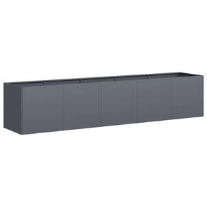 vidaXL Jardini&egrave;re Anthracite 200x40x40 cm Acier lamin&eacute; &agrave; froid