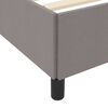 vidaXL Lit &agrave; ressorts Taupe 80 x 200 cm tissu