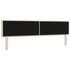 vidaXL T&ecirc;te de lit LED avec des lumi&egrave;res &agrave; LED Cr&egrave;me 200 cm Polyester