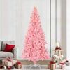 vidaXL Sapin de No&euml;l avec 300 LED avec support Rose 240 cm PVC