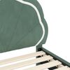 vidaXL Cadre de lit pour enfants avec t&ecirc;te de lit Vert Mer 90 x 190 cm
