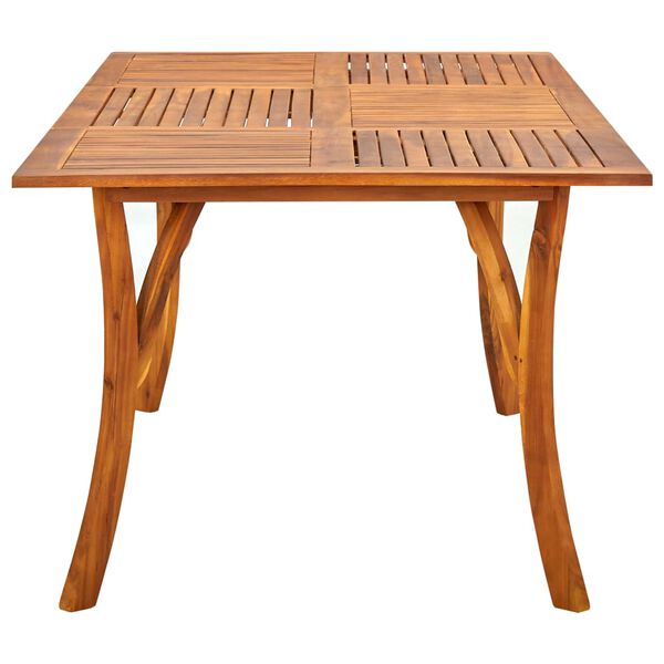 vidaXL Ensemble &agrave; manger de jardin 7 pcs Marron