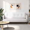 vidaXL Coussin de Dos Blanc 160 x 24 x 50 cm tissu