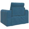 vidaXL Canap&eacute;-Lit Bleu 98 x 71 x 83 cm Velours