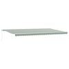 vidaXL Auvent r&eacute;tractable Vert et blanc 600 &times; 350 cm