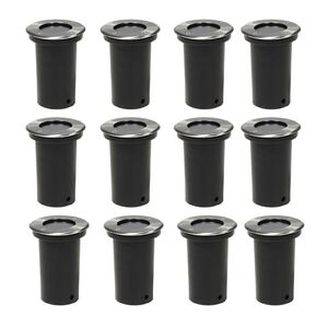 vidaXL Lampes au sol d'ext&eacute;rieur 12 pcs rond