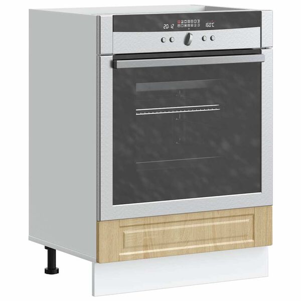 vidaXL Armoire &agrave; four Porto ch&ecirc;ne sonoma bois d'ing&eacute;nierie
