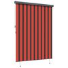 vidaXL Store enrouleur avec des rideaux Orange et marron 200 x 250 cm