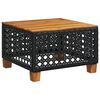 vidaXL Salon de jardin 7 pcs avec coussins noir r&eacute;sine tress&eacute;e