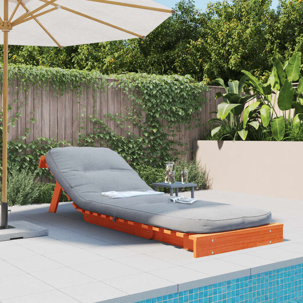 vidaXL Canap&eacute;-lit futon avec matelas 70x206x11 cm bois massif de pin