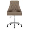 vidaXL Chaises pivotantes &agrave; manger lot de 4 taupe tissu