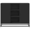 vidaXL Buffet noir 92x35x76 cm bois d’ingénierie