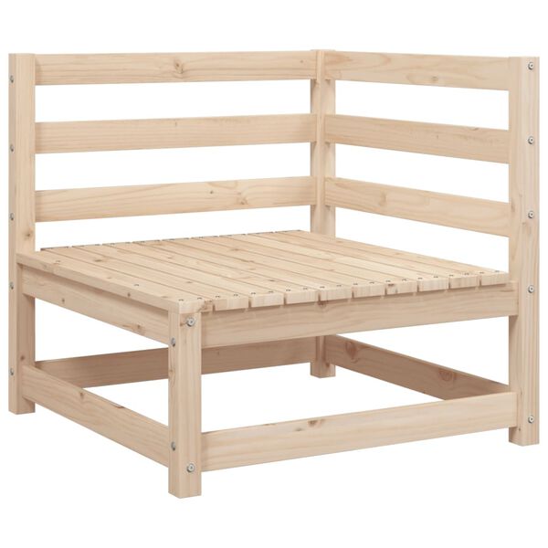 vidaXL Salon de jardin 6 pcs bois de pin massif