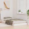 vidaXL Cadre de lit Blanc 100 x 210 cm Pin massif