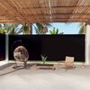 vidaXL Auvent lat&eacute;ral r&eacute;tractable Noir 220x1000 cm