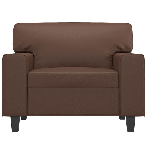 vidaXL Fauteuil Marron 60 cm Similicuir