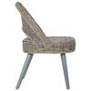 vidaXL Chaise de canapé rotin kubu gris