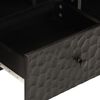 vidaXL Meuble TV noir 100x33x46 cm bois massif de manguier