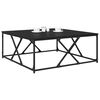 vidaXL Table basse Ch&ecirc;ne noir 100 x 100 x 40 cm Bois d'ing&eacute;nierie