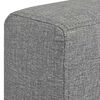 vidaXL Fauteuil gris foncé tissu