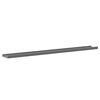 vidaXL &Eacute;tag&egrave;res murales 2 pcs Gris 100x9x3 cm