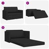 vidaXL Canap&eacute;-Lit 110cm Noir tissu