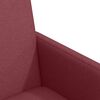 vidaXL Chaises de Salle &agrave; Manger avec Roues 2 pcs Bordeaux tissu