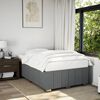 vidaXL Cadre de lit sans matelas gris fonc&eacute; 120x190 cm tissu