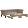vidaXL Lit de jour avec lit gigogne cappuccino 90x200 cm similicuir