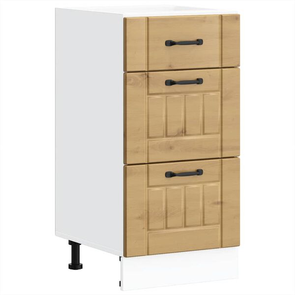 vidaXL Armoire de cuisine Lucca ch&ecirc;ne artisanal bois ing&eacute;nierie