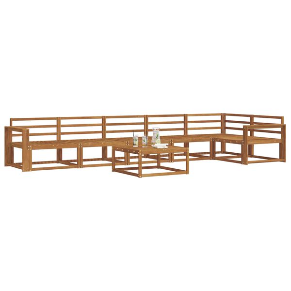 vidaXL Ensemble de canap&eacute;s d'ext&eacute;rieur 7 pcs Naturel