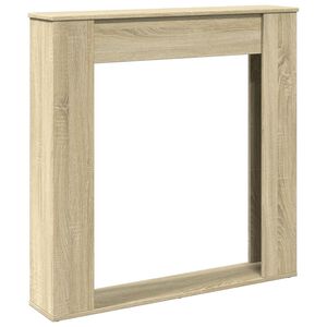 VidaXL Cadre de chemin&eacute;e ch&ecirc;ne sonoma 100x20x100 cm bois d'ing&eacute;nierie
