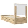 vidaXL Lit de Rangement Ch&ecirc;ne Sonoma 75 x 190 cm Bois d'ing&eacute;nierie