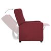 vidaXL Fauteuil inclinable Rouge bordeaux Tissu