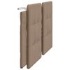 vidaXL Coussin de t&ecirc;te de lit Zadar cappuccino 180 cm similicuir