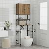 vidaXL Cabinet pour lave-linge Ch&ecirc;ne artisanal 68 x 48,5 x 194 cm