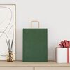 vidaXL Sacs en papier 50 pcs avec poign&eacute;es vert 26x12x35 cm