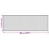 vidaXL Tapis rectangulaire gris 70x200 cm bambou