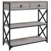 vidaXL Table console sonoma gris 75x28x75 cm bois d'ing&eacute;nierie