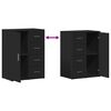 vidaXL Buffets 2 pcs noir 59x39x80 cm bois d'ing&eacute;nierie