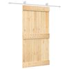 vidaXL Porte coulissante Naturel et Blanc 100 x 210 cm