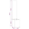 vidaXL &Eacute;cran de confidentialit&eacute; de jardin Fretwork Argent&eacute; 32 x 150 cm